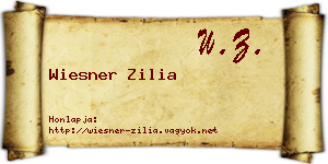 Wiesner Zilia névjegykártya